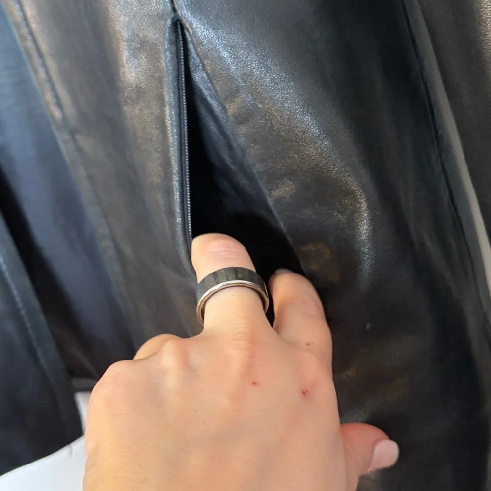 Boeing 100% Leather Jacket Women’s Small - Picture 4 of 10